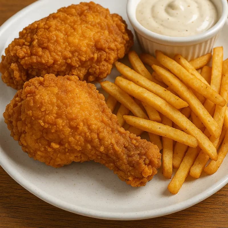 Hermanos Fried Chicken Plate